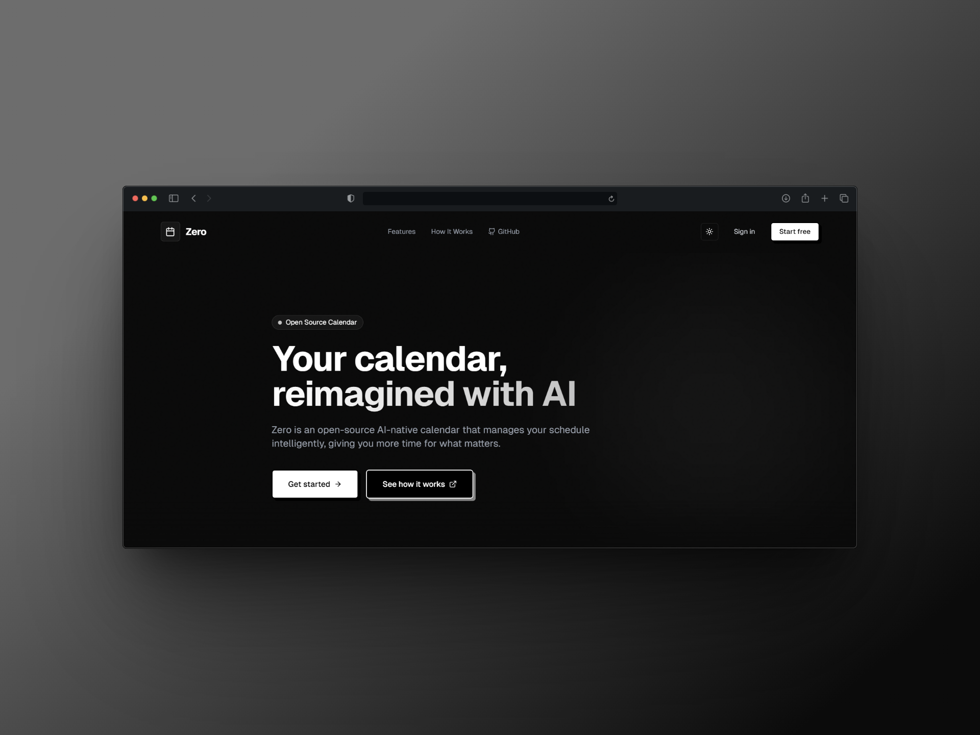 Zero Calendar